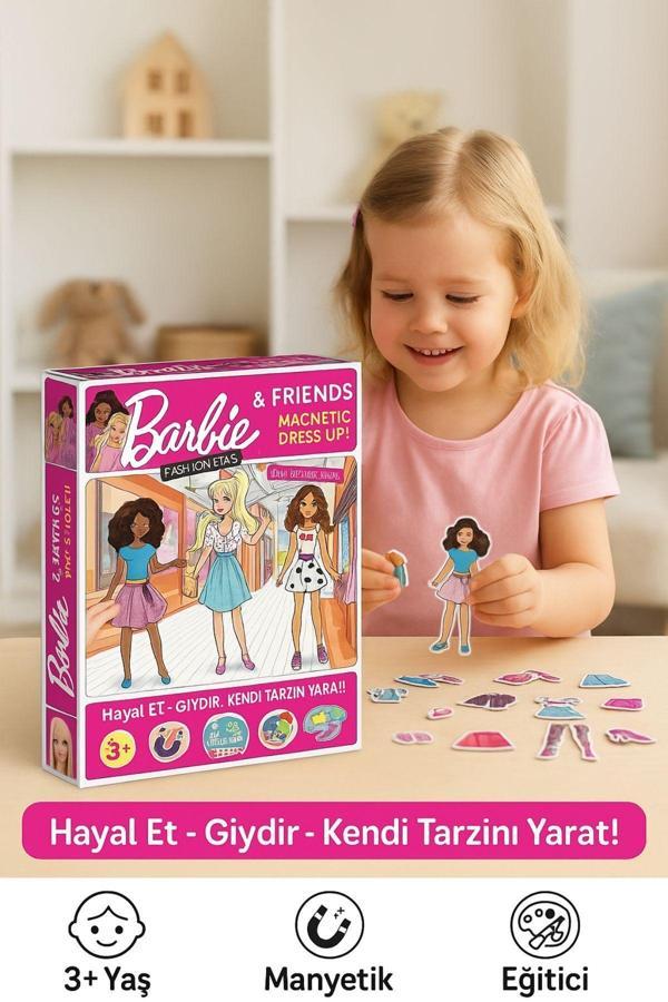 Manyetik Moda Kutusu Kıyafet Giydirme Magnet Kostümler, Eğitici Puzzle - Image 1