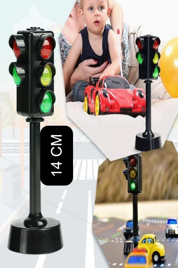 Sesli Ve Işıklı Trafik Lambası - 14 cm - Image 1