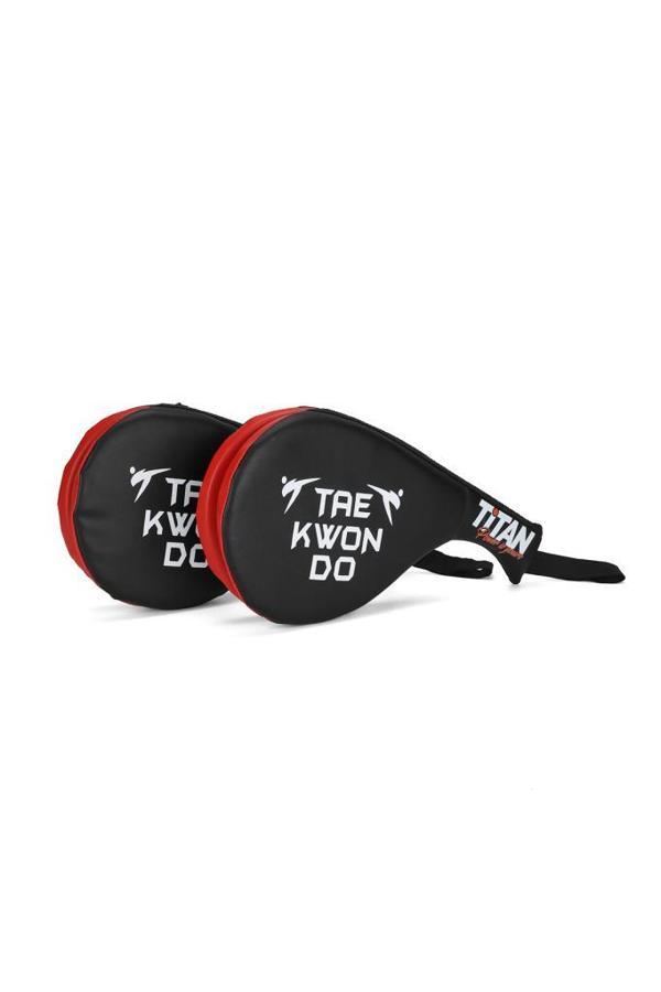Titan Sport Taekwondo Raket Kırmızı Siyah 2'Lİ Set - Image 1