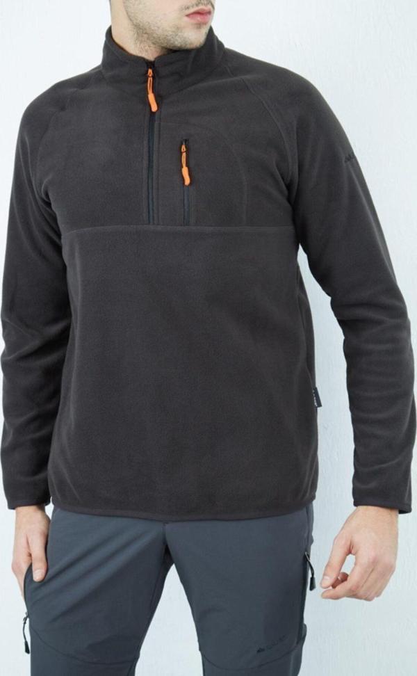Alpinist Gamma Yarım Fermuarlı Erkek Polar Antrasit - Image 1