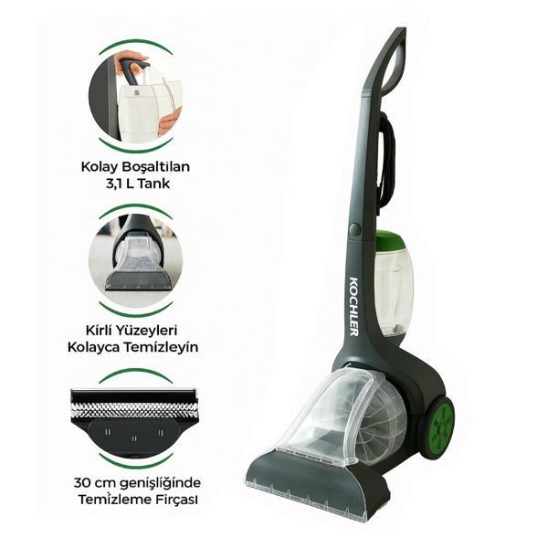 AquaPro VC9390 Halı ve Koltuk Yıkama Makinesi – 7m Kablo, Kolay Taşınabilir Tasarım - Image 1