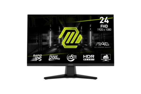 MSI 23.8 MAG 242F 1920x1080 FHD FLAT RAPID IPS 200HZ 0.5MS FREESYNC PREMIUM GAMING MONITOR - Image 1