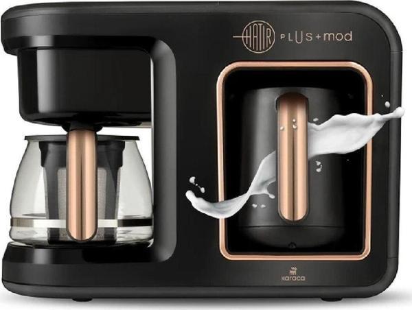 Karaca Hatır Plus Mod 5in1 Black Copper Çay ve Filtre Kahve Makinesi - Image 1