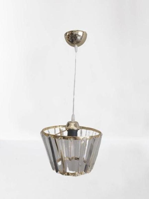 DMR Kristal Taşlı Konik GOLD Büyük Yuvarlak E-27 Duylu - Image 1