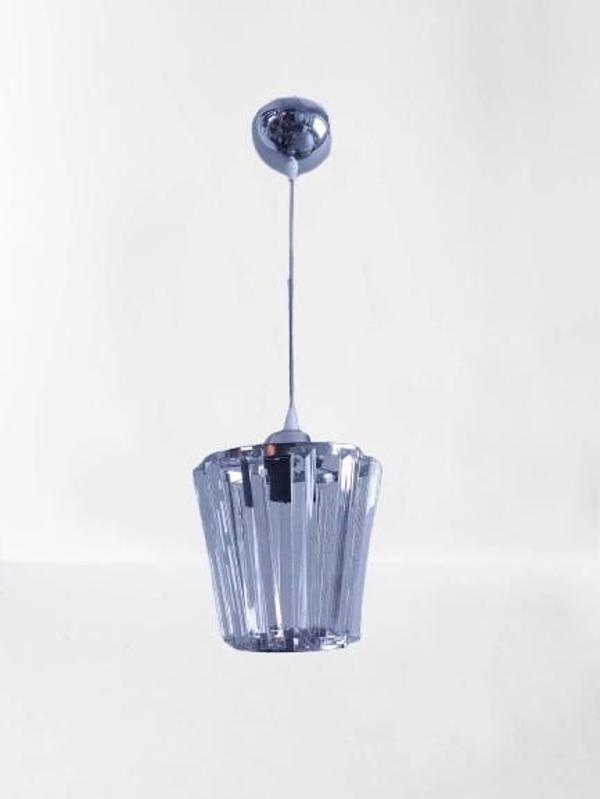 DMR Kristal Taşlı Konik KROM Küçük Yuvarlak E-27 Duylu - Image 1