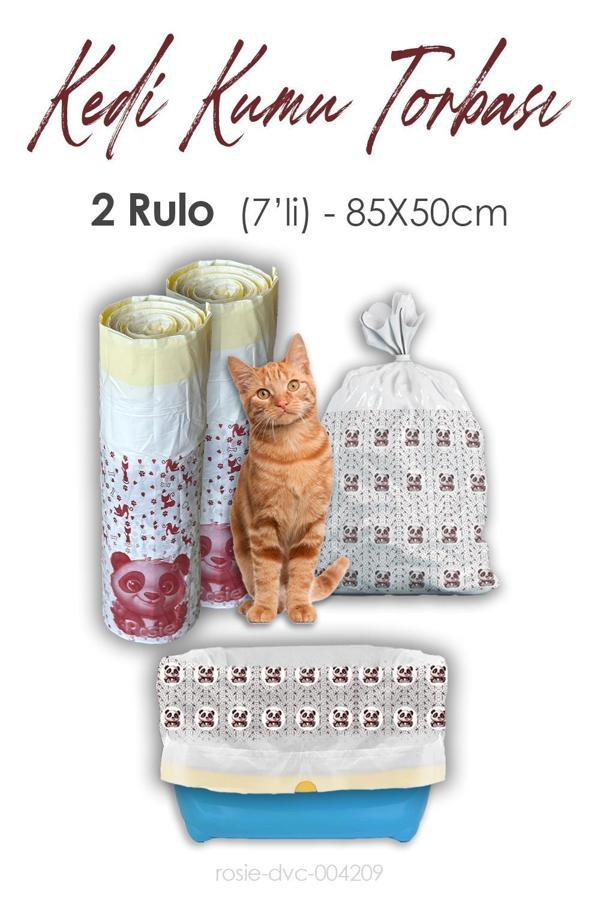 Rosie Kedi Kumu Torbası, 85x50cm Boyutunda, 14 Adet - Image 1