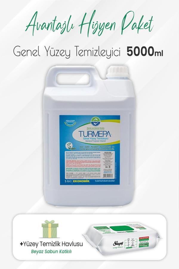 Turmepa Yüzey Temizleyici 5 Litre ve Easy Clean Yüzey Temizlik 100' lü - Image 1