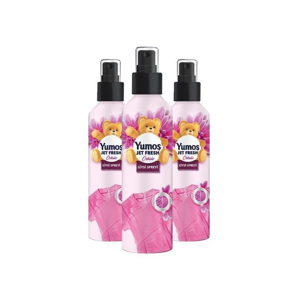 Yumoş Jet Fresh Ütü Etkisi Giysi Spreyi Orkide 200 ml x 3 - Image 1