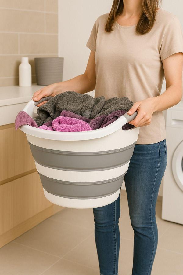 Zuu Baby Katlanır Çamaşır Sepeti Yeni Tasarım - Image 1