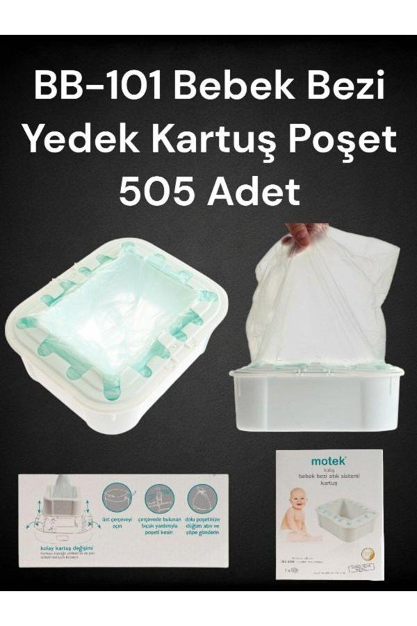 Zuu Baby Bebek Çöp Kovası Zuubaby Uyumlu Yedek Kartuş( Poşet) 505 Kapasiteli - Image 1