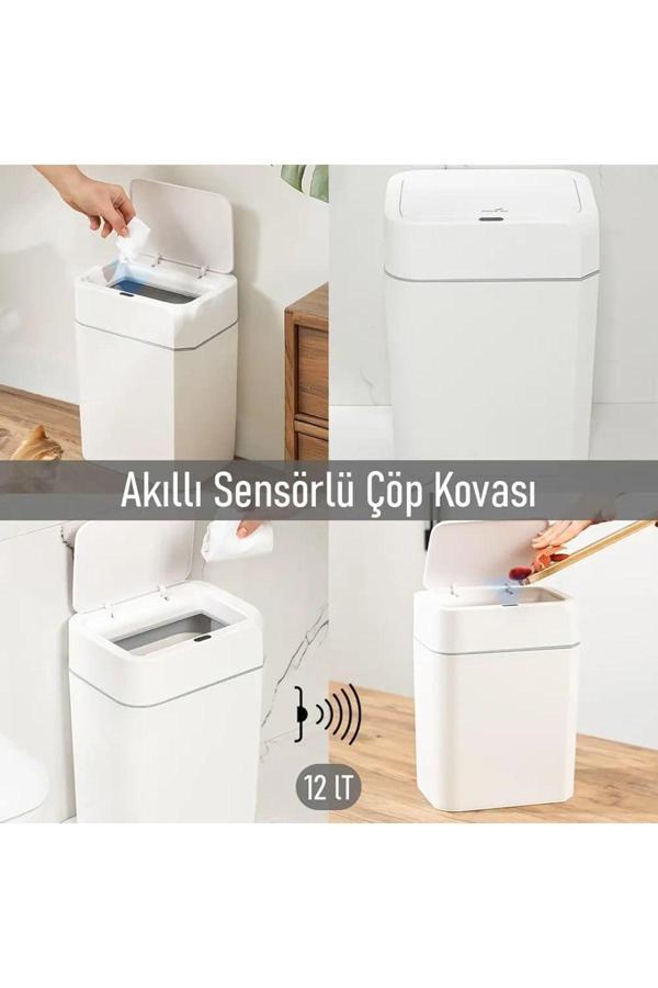 Zuu Baby Bebek Çöp Kovası Otomatik Açılır Kapanır Sensör  12 Lt - Image 1