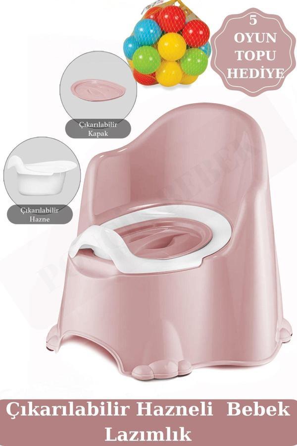 Zuu Baby Comfort Taşınabilir Lazımlık – Çocuk Tuvalet Eğitimi Alıştırma Lazımlığı Pembe 5Top - Image 1