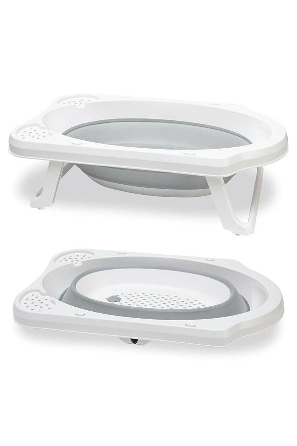 Zuu Baby Katlanabilen Bebek Banyo Küveti Gri - Image 1