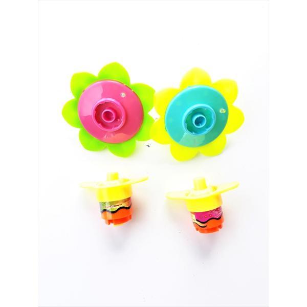 Topaç Oyunu 2 Li Set Nostaljik Oyuncak Plastik Basmalı Topaç - Image 1