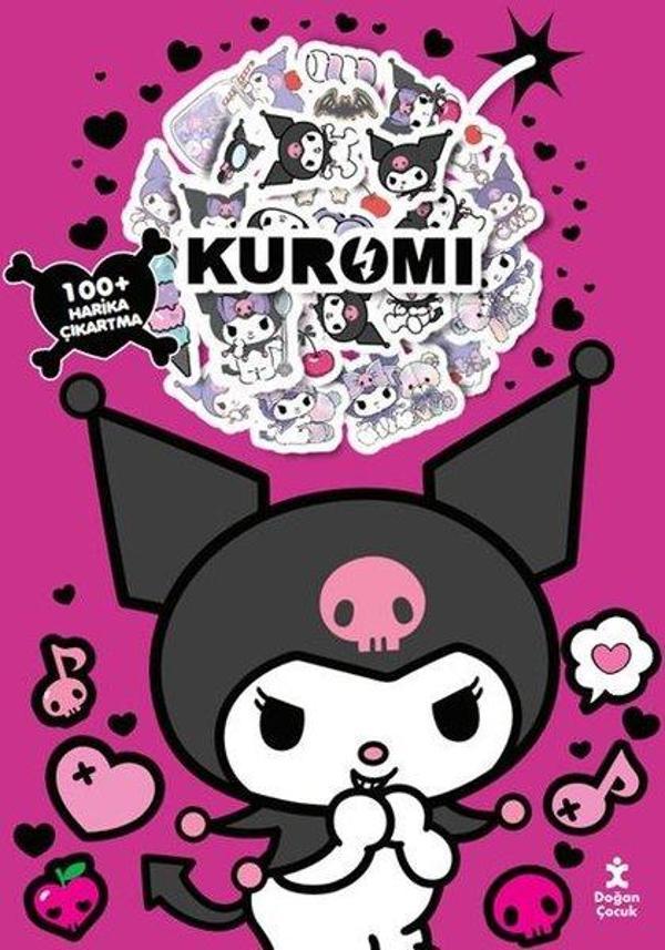 Kuromi Boyama Kitabı Çıkartma Bombası 100 + Harika Çıkartma - Doğan Çocuk - Image 1
