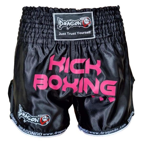 DragonDo KB247 Kick Boks Şort Pink Heart Kick Boxing Antrenman Şortu - Image 1