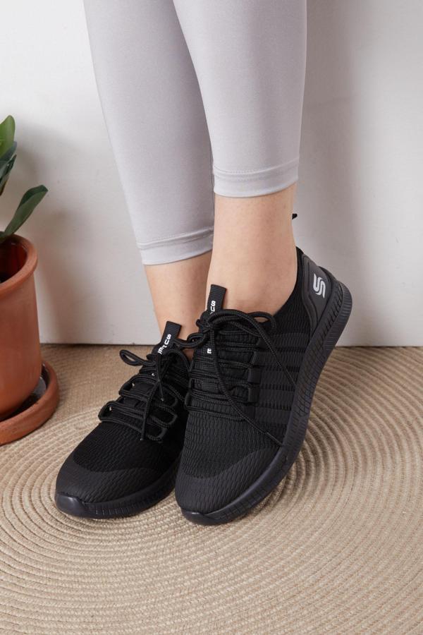 Kadın Siyah Siyah Spor Ayakkabı - 25248 - Image 1