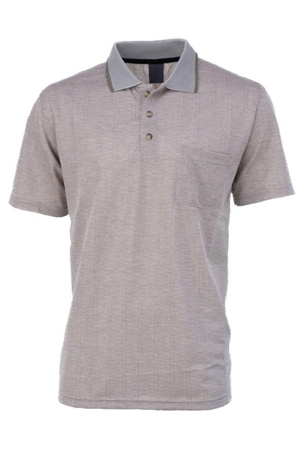 Oppland Erkek T-shirt Yazlık Cepli Kısa Kollu Modern Jakarlı Lonelli Model Rahat Kesim Pamuklu Kumaş - Image 1