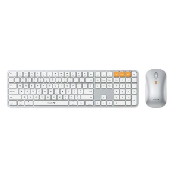 ProtoArc KM100-A Beyaz Gümüş Bluetooth Mac Uyumlu Klavye Mouse Seti (CP012798) - Image 1