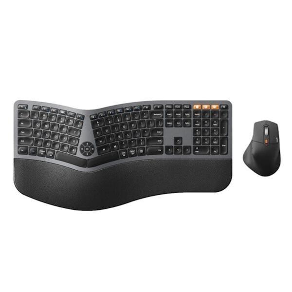 ProtoArc EKM01 Plus Siyah Gri Kablosuz Klavye Mouse Seti (CP013399) - Image 1