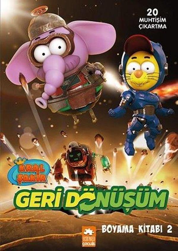 Kral Şakir Geri Dönüşüm Boyama Kitabı - 2 - Eksik Parça Yayınları - Image 1
