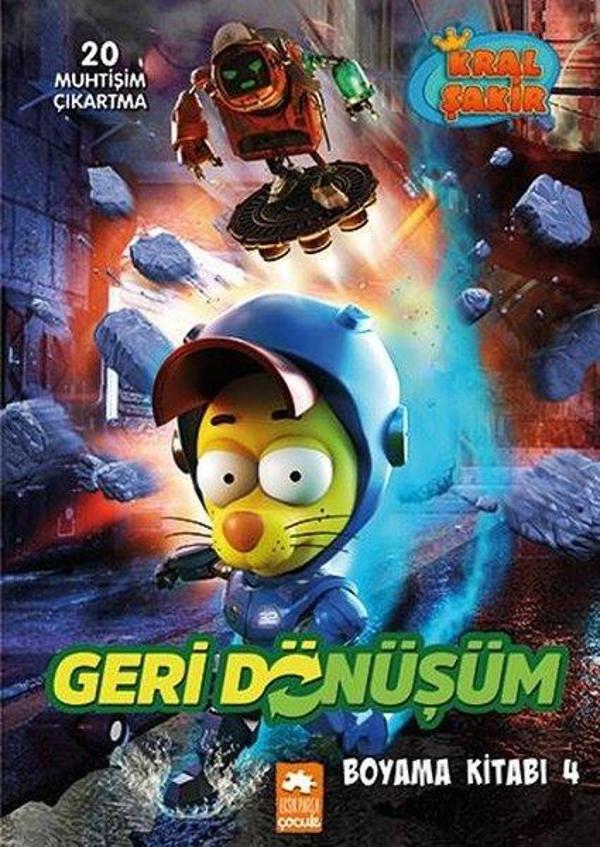 Kral Şakir Geri Dönüşüm Boyama Kitabı - 4 - Eksik Parça Yayınları - Image 1