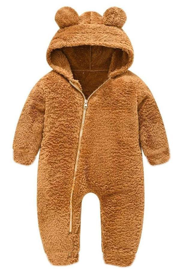 İpek Atlas Unisex Ayıcık Peluş Çocuk Tulum - Image 1