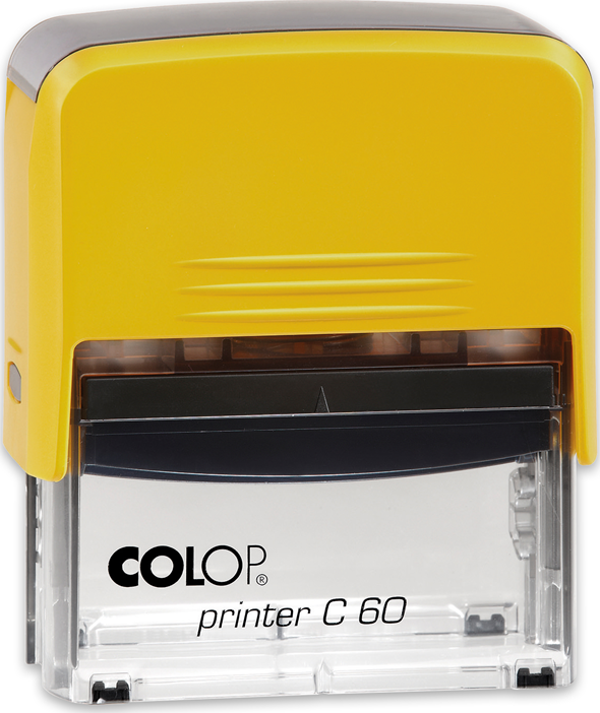 COLOP PRINTER C60 SARI KASA SİYAH KEÇE - 37X76MM - Image 1