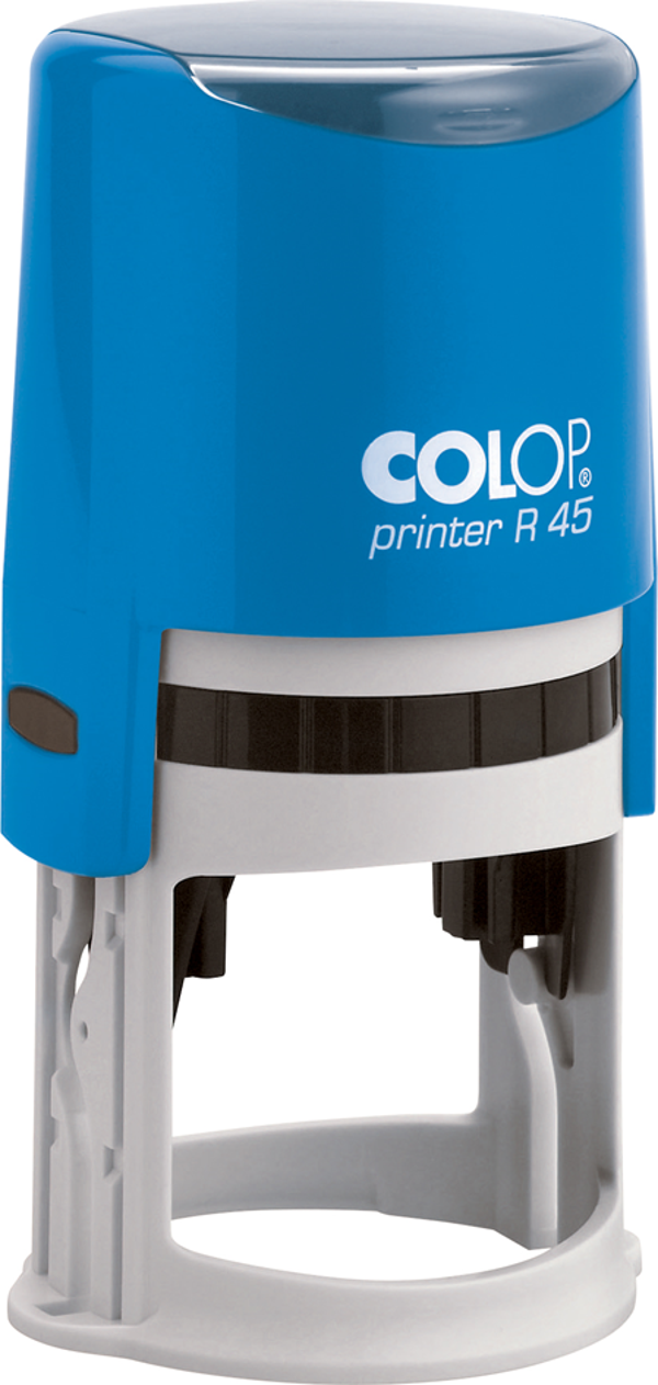 COLOP R45 YUVARLAK MAVİ KASA MAVİ KEÇE - 45MM - Image 1