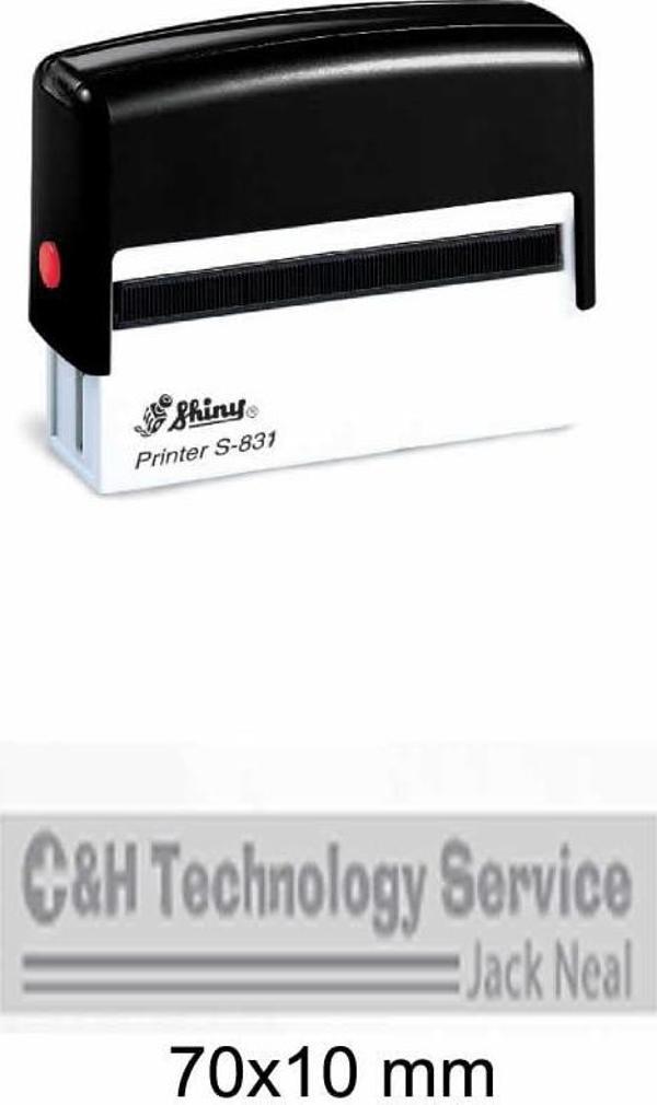 SHINY S-831 SİYAH KASA SİYAH PED 70X10MM - Image 1