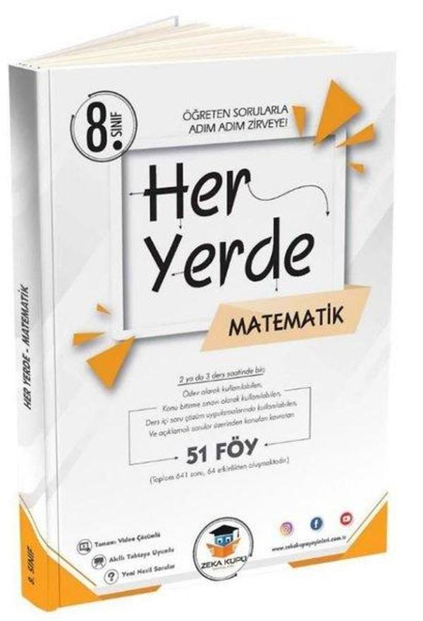 8. Sınıf Her Yerde Matematik 51 Föy - Zeka Küpü Yayınları - Image 1