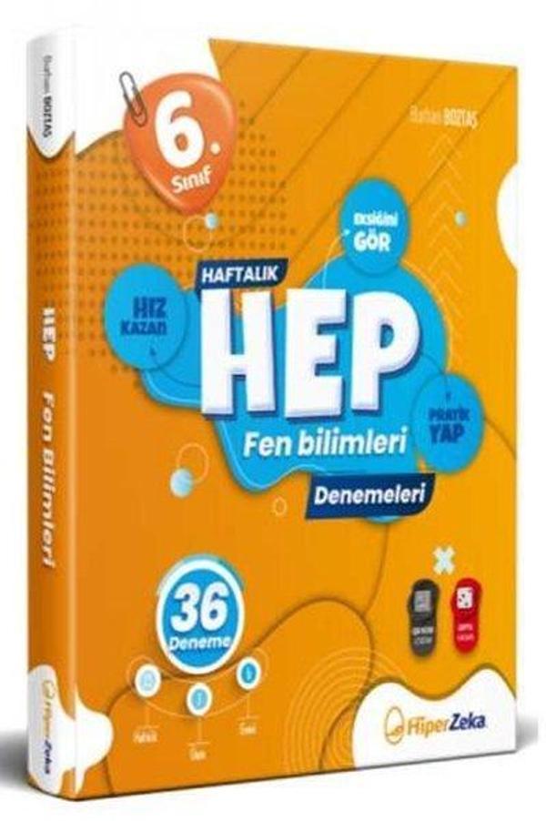 6. Sınıf Haftalık HEP Fen Bilimleri 36 Deneme - Hiper Zeka - Image 1