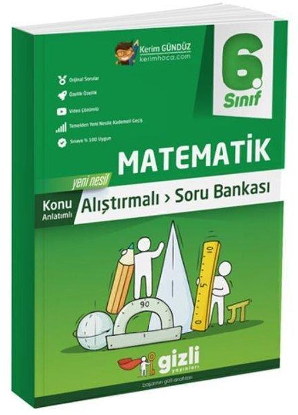 6.Sınıf Matematik Konu Anlatımlı Soru Bankası - Gizli Yayınları - Image 1
