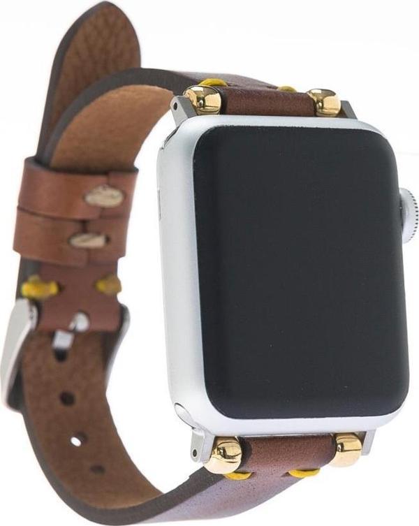 Bouletta Apple Watch Uyumlu Deri Kordon 38-40-41mm Slim SRÇ RST2E - Image 1
