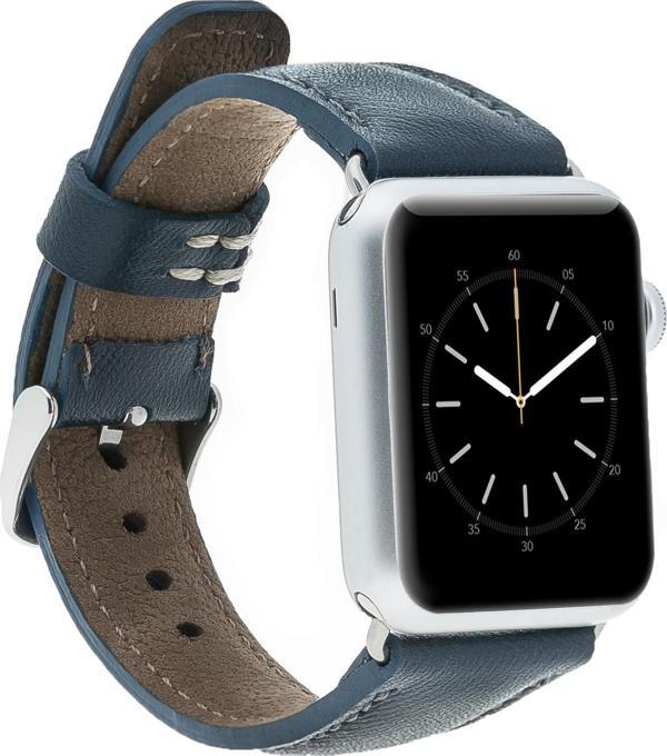 Bouletta Apple Watch Uyumlu Deri Kordon 38-40-41mm SNB Lacivert - Image 1