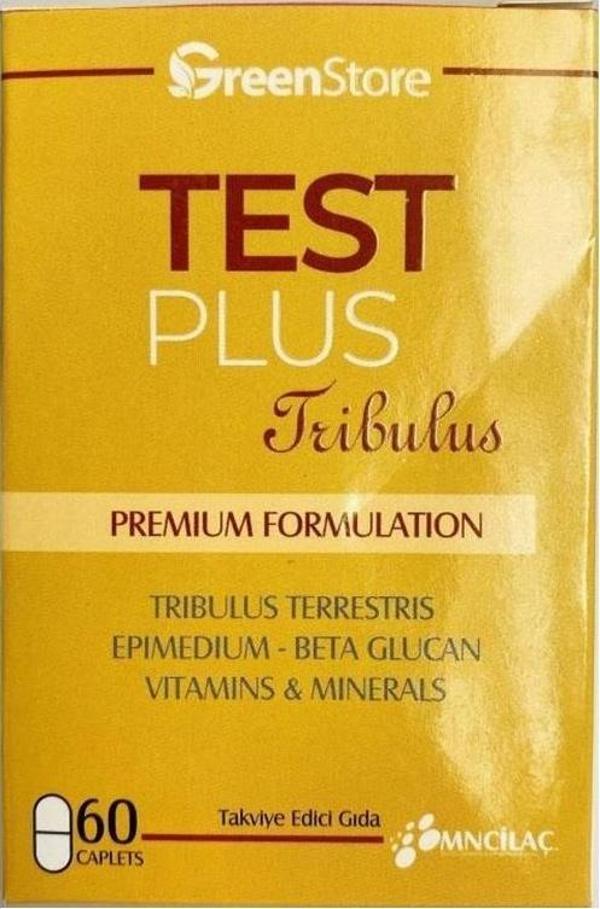 Green Store Test Plus Tribulus Takviye Edici Gıda 60 Kapsül - Image 1
