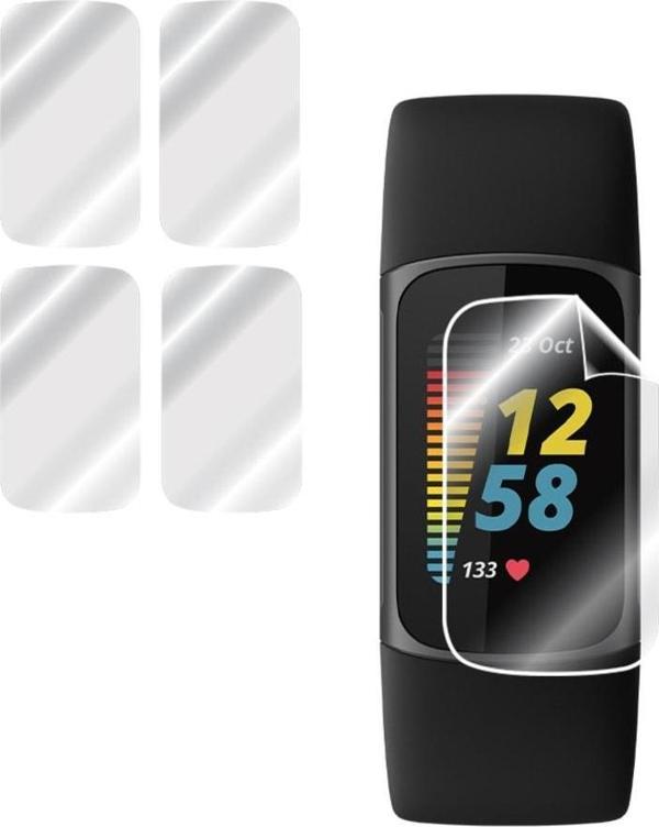 Fitbit Charge 5 Akıllı Bileklik Ile Uyumlu Hydrogel Ekran Koruyucu (4 ADET) - Image 1