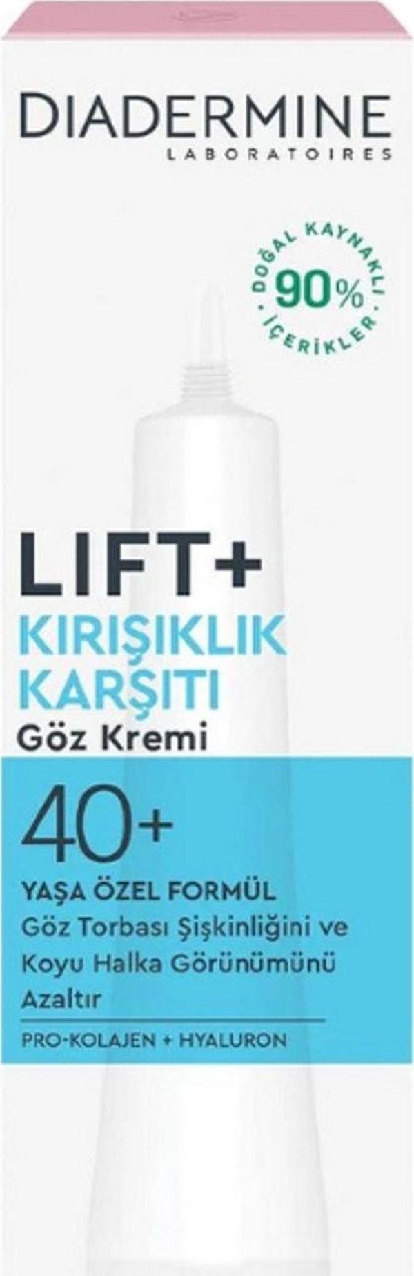 Diadermine Lift+ Kırışıklık Karşıtı 40+ Göz Kremi 15 Ml - Image 1