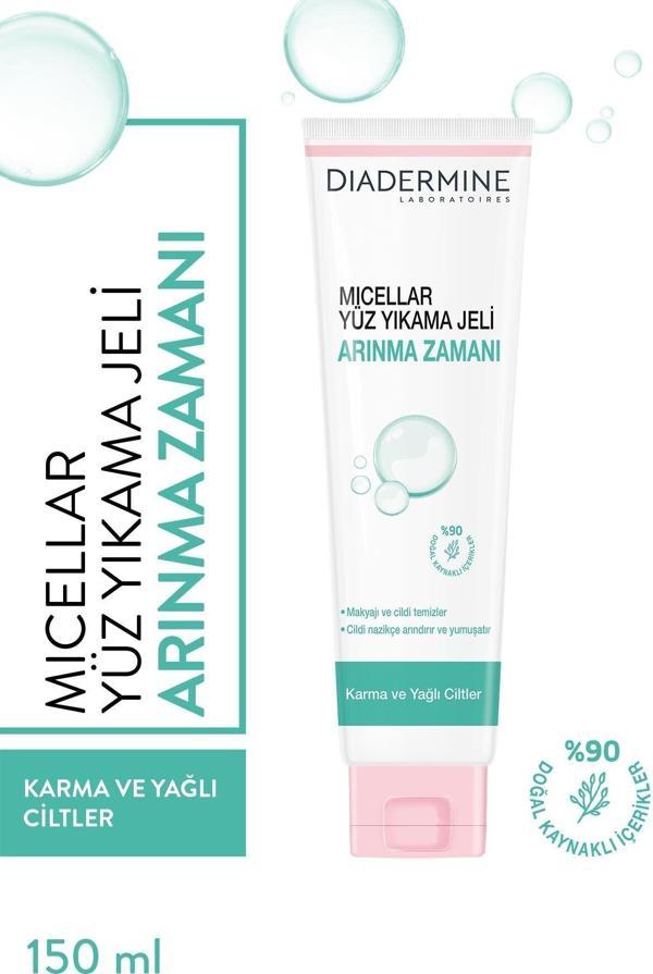 Diadermine Micellar Yüz Yıkama Jeli Arınma Zamanı 150 Ml - Image 1