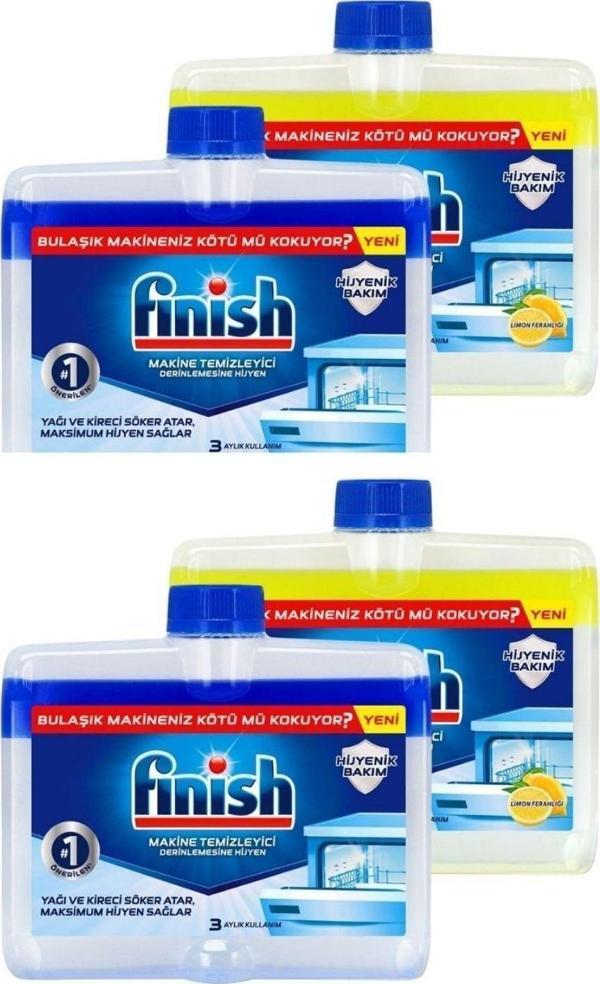Finish Bulaşık Makinesi Temizleyici 4 X 250 Ml - Image 1