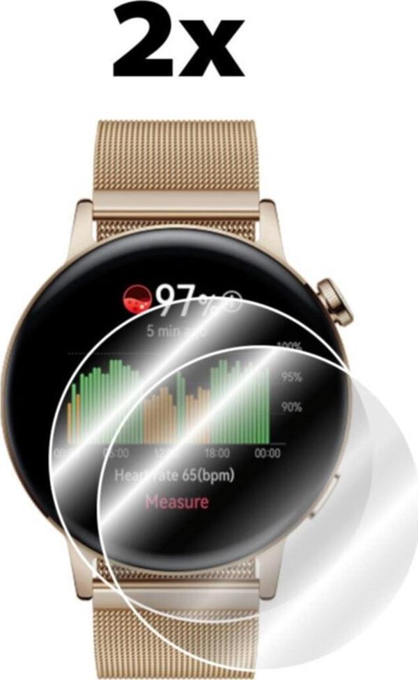 Huaweı Watch Gt 3 42 Mm Ile Uyumlu Hydrogel Ekran Koruyucu (2 ADET) - Image 1