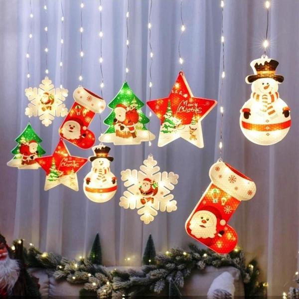 Kuzey Noel Salkım Led Işık Yılbaşı Işıkları Vıp Kalite Salkım Işık 3.20 Metre Gün Işığı Led Işık Modlu - Image 1