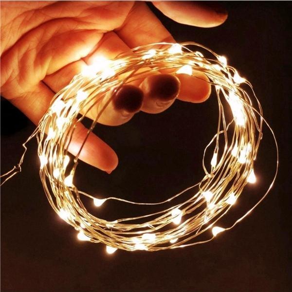 Kuzey Dekor Düğün Işıkları Gün Işığı Pilli Led Işık Gün Işığı 10 Metre Led Işık Gün Işığı Pilli Işık - Image 1