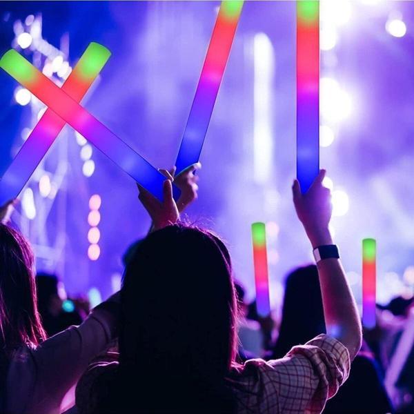 Kuzey Sünger Led Işık Sünger Işık Foam Stick Işıklı Çubuk 48 Cm Led Işık Led Light Pilli Led Işık 45 Adet - Image 1