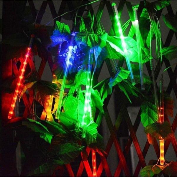 Kuzey Dekor Düğün Işıkları Meteor Led Light Renkli Meteor Led Işık Akan Işık Renkli Yağmur Damlası Işık - Image 1