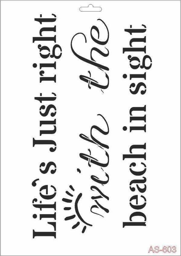 A4 SERİSİ STENCIL AS603 21X29 - Image 1