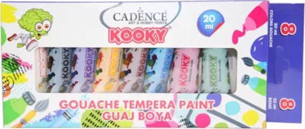 CADENCE KOOKY GUAJ BOYA ( TEMPERA ) 8'Lİ SET 20ML - Image 1