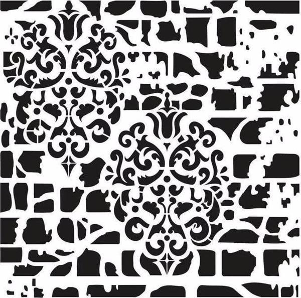 GRUNGE STENCIL GCS-3 45X45 - Image 1