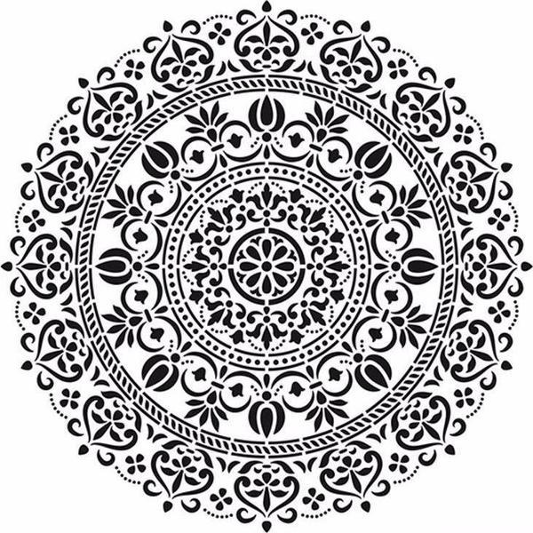 HOME DECOR MİNİ STENCIL HDM-109 25X25 - Image 1