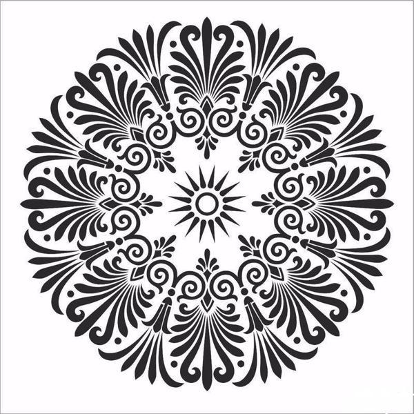 HOME DECOR MİNİ STENCIL HDM-114 25X25 - Image 1